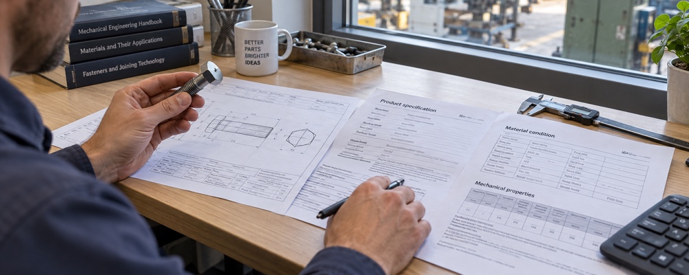 Extreme high strength fasteners with documented material and property requirements
